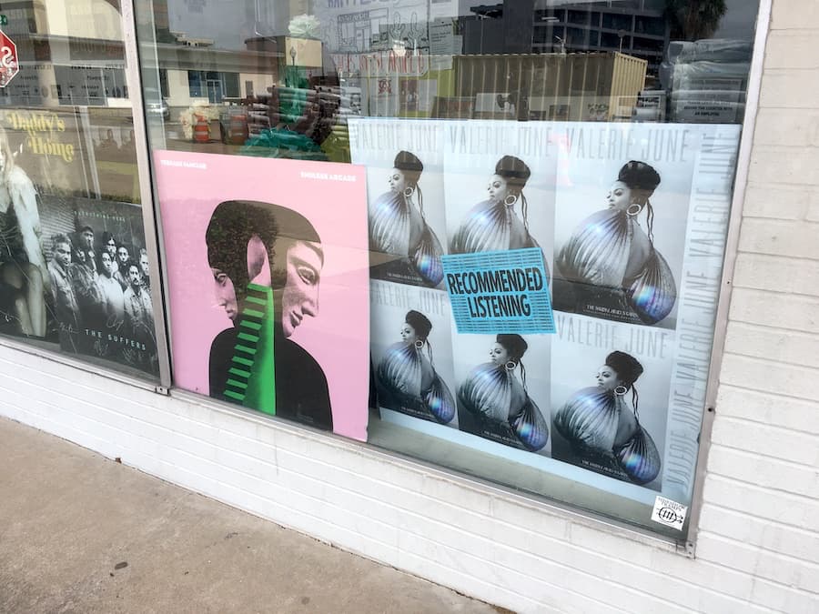 Cactus Music Store Window