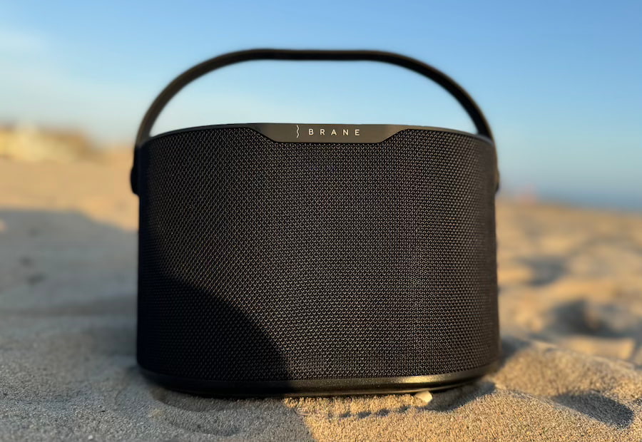 Brane X Portable Bluetooth Speaker at the beach